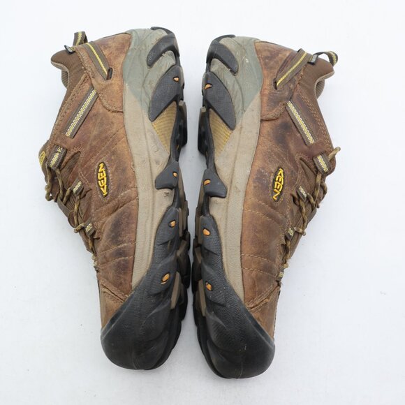 Keen Targhee II Men's 12 Brown Leather Low Top Lace Up Waterproof Hiking Boots - Picture 8 of 12